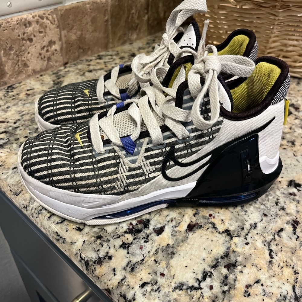 Kids size 3.5 LeBron basketball shoes. Nike